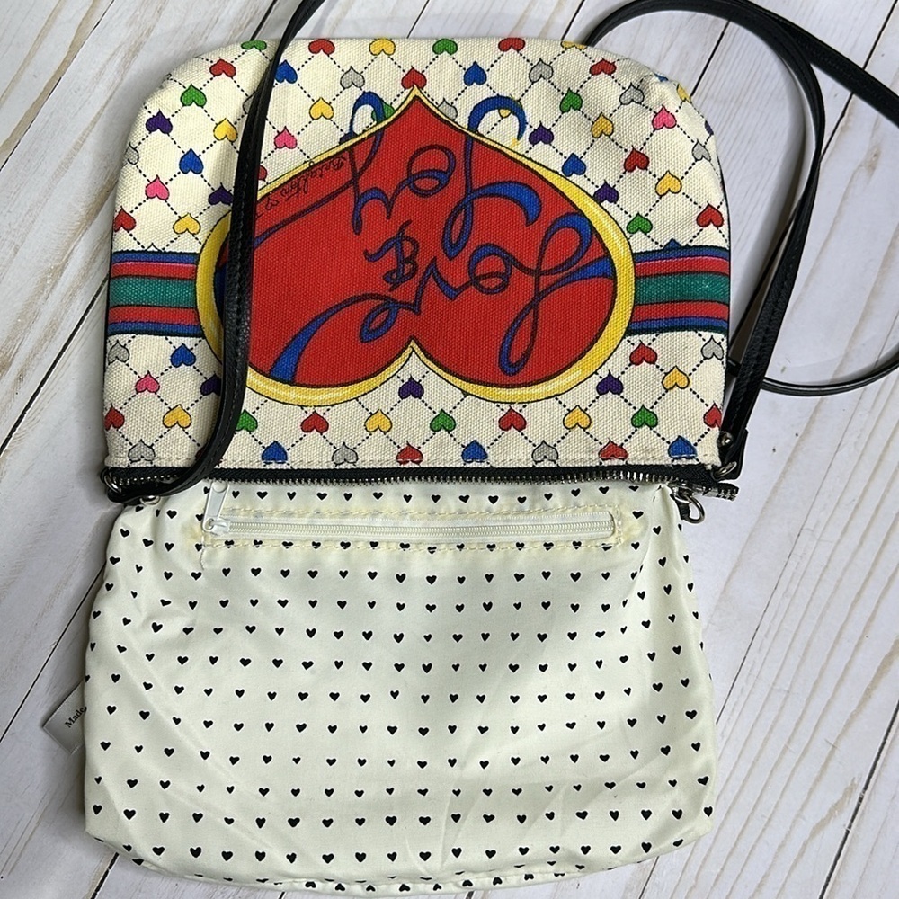 Brighton Love & Joy canvas crossbody purse - Picture 11 of 16